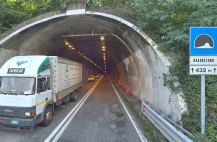 BALDISSERO-CASTELLAMONTE - Chiude per una settimana la galleria sulla pedemontana