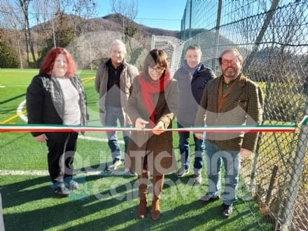 COLLERETTO CASTELNUOVO - Inaugurato il campetto sportivo della scuola di Valle - FOTO e VIDEO