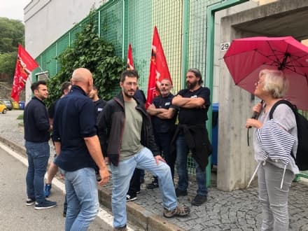 IVREA - Dipendenti della Manital senza stipendi: prime proteste