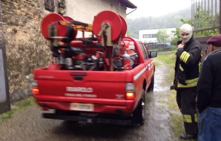 FORNO - Incendio camino in frazione Cimapiasole - FOTO