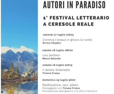 CERESOLE REALE - Primo festival letterario «Autori in Paradiso»