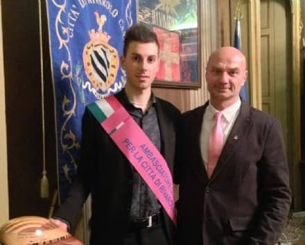 RIVAROLO - Marco Canola ambasciatore della città - FOTO