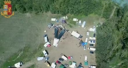 IVREA - Arresto per i cinque responsabili del rave party