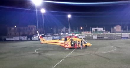 CHIVASSO - Ora l'elicottero del 118 può atterrare anche di notte