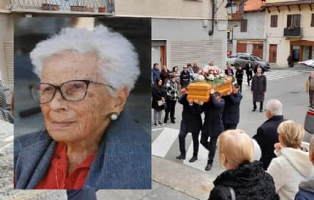 CUORGNE' - In centinaia per l'ultimo saluto a Gabriella Bonetto Perona
