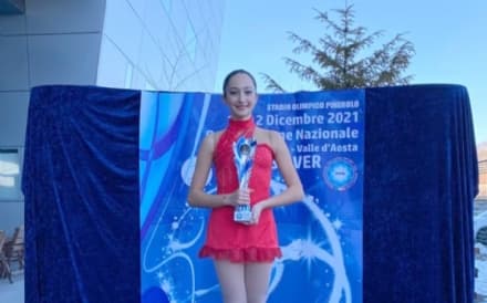 CUORGNE' - Talenti emergenti: sul ghiaccio brilla la stella della giovane Maria Sole Priori - FOTO e VIDEO