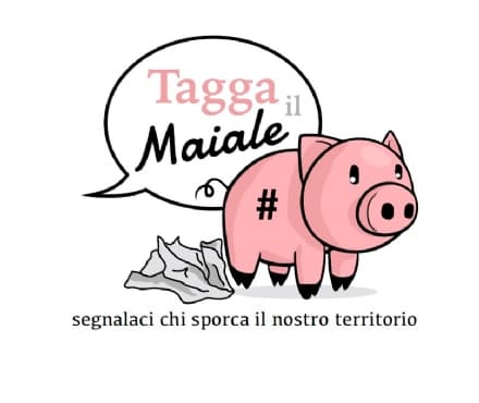 CUORGNE' - Denunce per chi sporca: «Tagga il maiale»