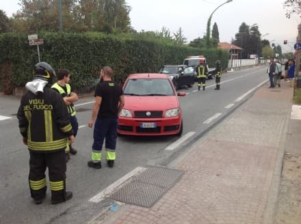 FAVRIA - Incidente stradale: una persona ferita in ospedale - FOTO