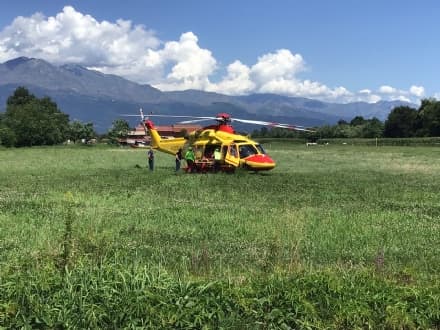 FORNO CANAVESE - Travolto dalla pianta che stava tagliando: 61enne portato al Cto