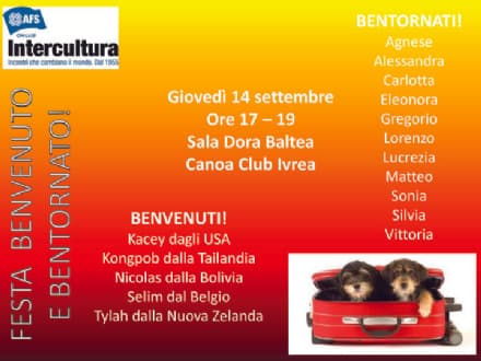 SCUOLA - I ragazzi di Intercultura ospiti in tutto il Canavese