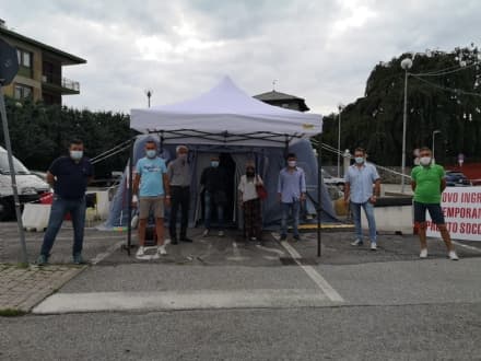 CUORGNE' - La sezione della Lega dona il nuovo gazebo per il pronto soccorso