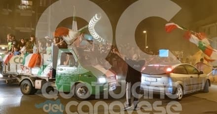ITALIA CAMPIONE D'EUROPA - ESPLODE LA FESTA IN TUTTO IL CANAVESE: UNA NOTTE DI DELIRIO - FOTO E VIDEO
