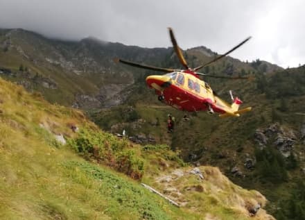 VALPRATO SOANA - Escursionista ferita sul sentiero per San Besso