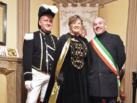 SAN GIORGIO CANAVESE - Elena Datta e Fabio Beata sono Castellana e Generale del Carnevale - FOTO