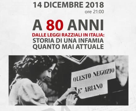 CUORGNE' - Leggi razziali: incontro dell'Anpi con Marco Revelli