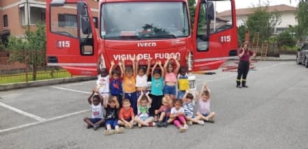 FORNO CANAVESE - Piccoli vigili del fuoco crescono: un successo «Pompieropoli» a scuola - FOTO