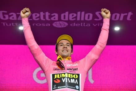 GIRO D'ITALIA - Primoz Roglic in maglia rosa: è la prima volta per un corridore sloveno