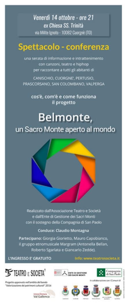 CUORGNE' - Serata spettacolo per il Sacro Monte