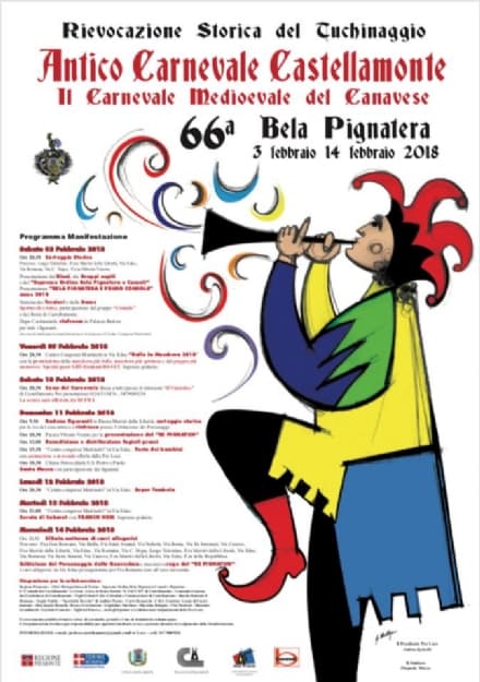 CASTELLAMONTE - Dal 3 febbraio torna lo Storico Carnevale