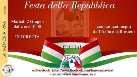 CASTELLAMONTE - Una diretta social per la Festa della Repubblica