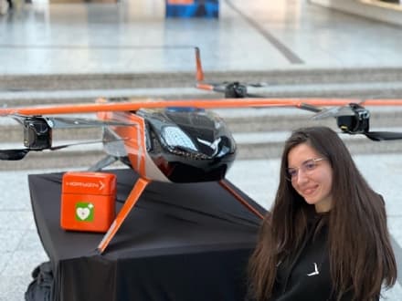 CIRIE' - Aurora Di Nardo, la giovane ingegnere aerospaziale che fa volare i defibrillatori per salvare vite - FOTO