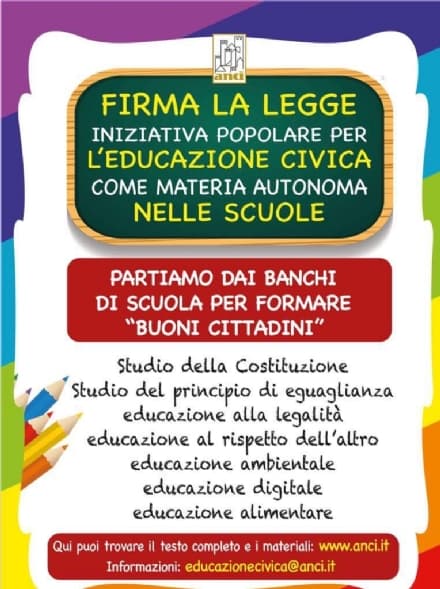 CUORGNE' - Più educazione civica nelle scuole della città