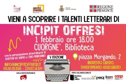 CUORGNE' - Il primo talent letterario farà tappa in biblioteca