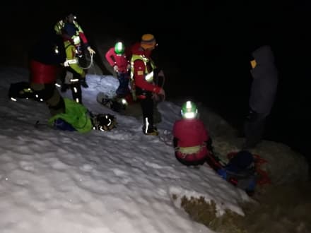 RIBORDONE - Due ragazzi dispersi in quota sono stati salvati nel cuore della notte - FOTO