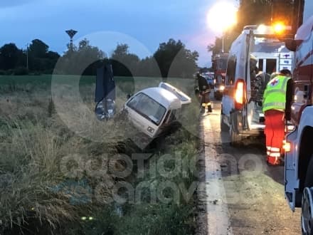 CICONIO - Incidente stradale sulla Feletto-Agliè, uomo di Bosconero ferito - FOTO E VIDEO