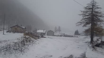 CANAVESE - Prima nevicata a Ceresole Reale: precipitazioni su tutto il territorio - FOTO