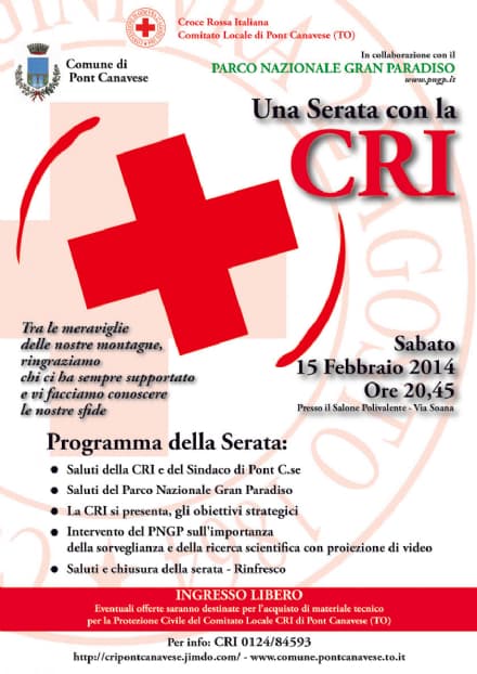 PONT CANAVESE - Una serata speciale con la Croce Rossa Italiana