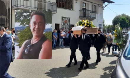 CASTELLAMONTE - Muore a soli 41 anni, una folla commossa per l'ultimo saluto a Giuliano Feira