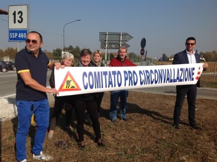 RIVAROLO-BOSCONERO - I «Pro circonvallazione» in presidio alla Vittoria
