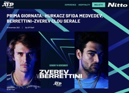 SPORT – Torino, il gran giorno delle Nitto ATP Finals