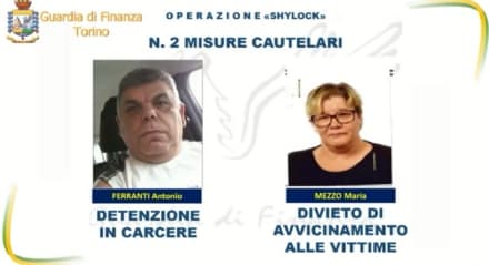 CALUSO - Prestavano soldi ai pensionati con tassi di usura del 300%: due italiani fermati dalla guardia di finanza - VIDEO