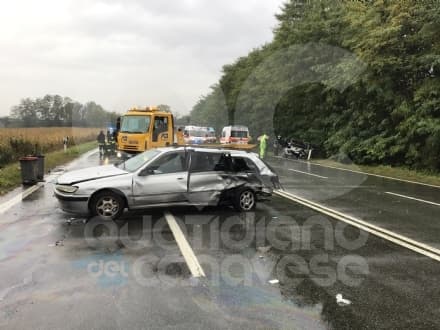 IVREA - Brutto incidente stradale sulla statale 26: quattro donne ferite. Una al Cto - FOTO E VIDEO