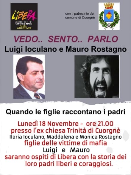 CUORGNE' - Si parla di mafia con il presidio Libera «Luigi Ioculano»