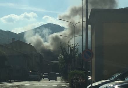 RIVARA - Incendio in azienda: intervento dei pompieri - VIDEO