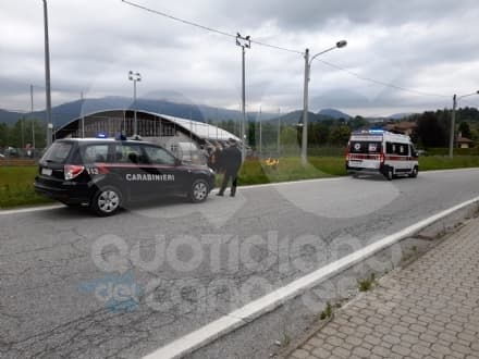 CASTELLAMONTE - Domenica da dimenticare, un altro incidente stradale: ferito un motociclista di 21 anni - FOTO