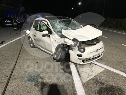 SCARMAGNO - Brutto incidente sulla provinciale Romano-Montalenghe: una ragazza ferita - FOTO e VIDEO