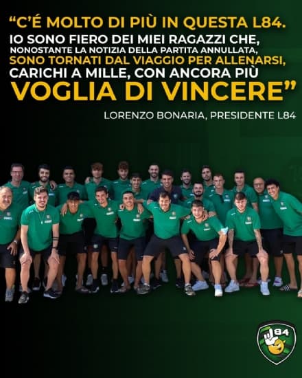 CALCIO A 5 SERIE A2 - Il covid ferma ancora L84: lo sfogo del presidente sui social