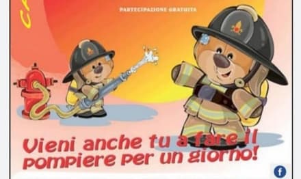 CASTELLAMONTE - Sabato 17 tutti i bimbi «pompieri per un giorno»