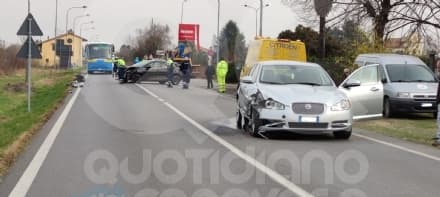 CASTELLAMONTE - Incidente sulla provinciale per Ozegna: un ferito - FOTO e VIDEO