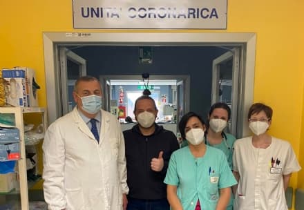 FAVRIA - Il sindaco Bellone, dopo il malore, ringrazia l'equipe dell'unità coronarica dell'ospedale di Ciriè