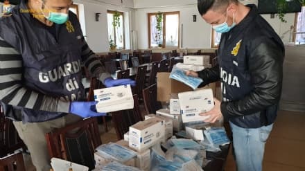 CORONAVIRUS - Un altro maxi sequestro di mascherine non autorizzate - VIDEO