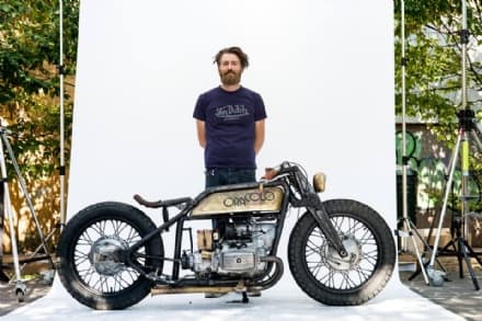 CANAVESE - La moto «Oracolo» di Eugenio Vezzetti sbanca il Deus Bike Build Off 2016