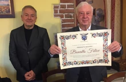 CUORGNE' - Felice Bonatto presidente onorario del Club Alpino