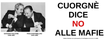 CUORGNE'  - Due maxi striscioni e tante iniziative per dire no alle mafie