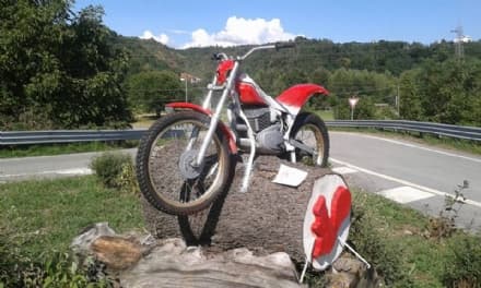 CUORGNE' - La mitica Aprilia è tornata al suo posto