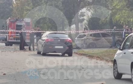 SAN MAURIZIO CANAVESE - A 38 anni trovato carbonizzato dentro la propria auto - FOTO e VIDEO